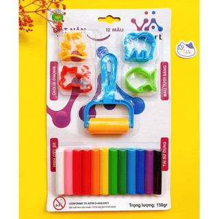 [Mã BMINCU50 giảm 50K đơn 250K] Đất Nặn Vikiart 8/12 màu