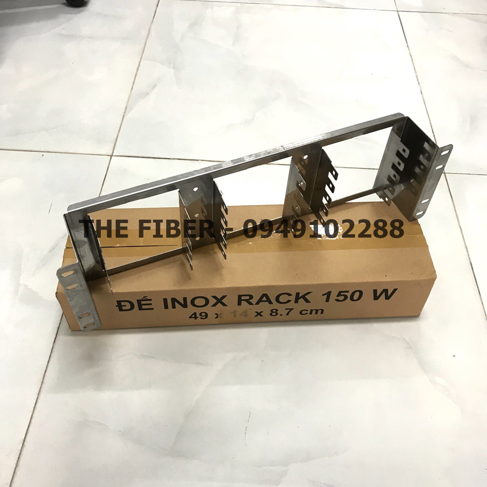 Đế Inox bắt Rack gắn 15 phiến Krone 150x2 - Đế inox 15 way gắn rack 19” - Chưa bao gồm phiến Krone