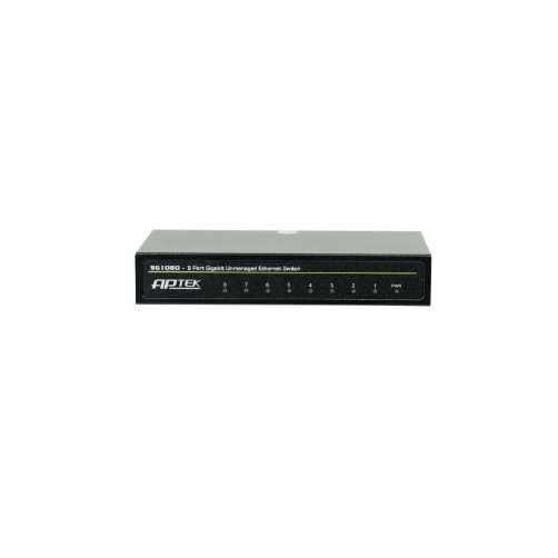 Switch APTEK SG1080 8 cổng Gigabit 10/100/1000Mbps RJ45 - Chính Hãng - Bảo Hành 24 Tháng.