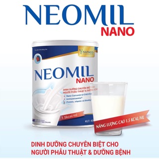 Sữa Neomil Nano 400g chuyên biệt cho người trước,sau phẫu thuật,người già,người ăn uống kém