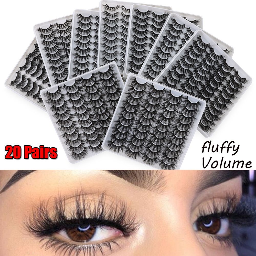 (Hàng Mới Về) Set 20 Cặp Mihan1 Skonhed Giả 3d Dài Và Dày Tự Nhiên Cho Nữ