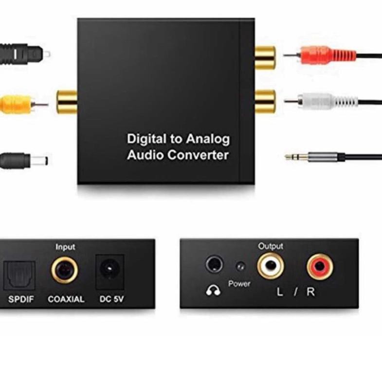 Bộ Chuyển Đổi Âm Thanh Kỹ Thuật Số Sang Analog Toslink 5.5 F Rca