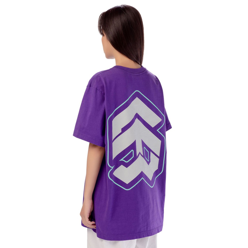 5THEWAY® /oval/ SQUARE TEE™ in PURPLE aka Áo Thun Tím Tay Ngắn