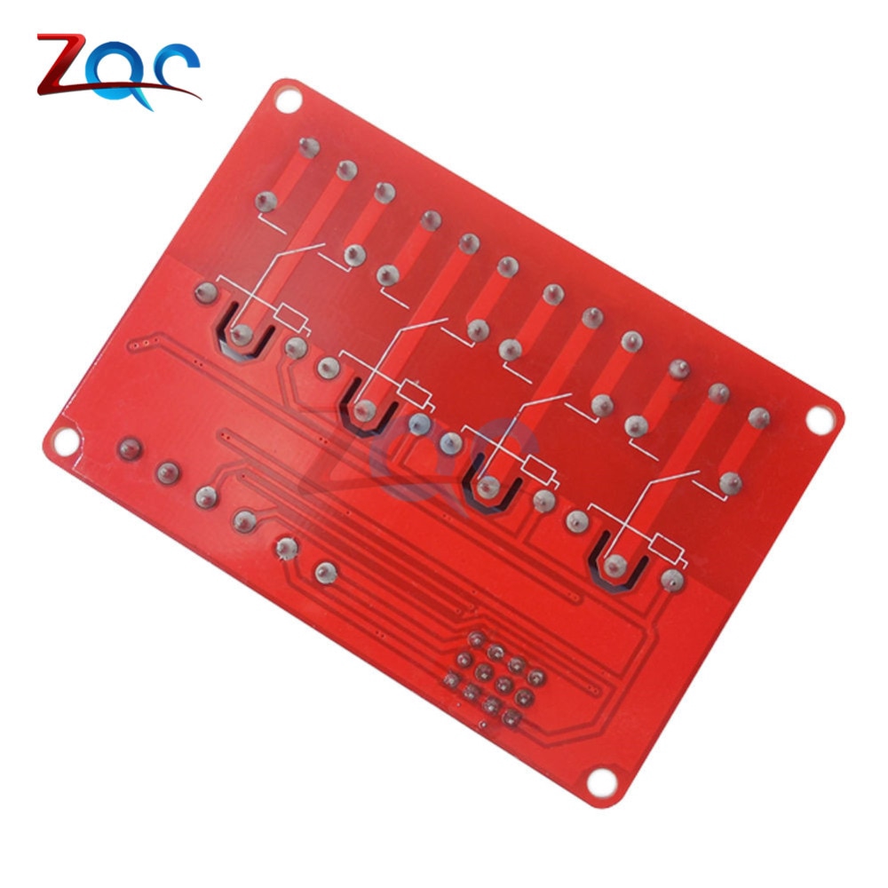 Bảng Mạch Mô-Đun Rơ Le 4 Kênh 5V 12V 24V