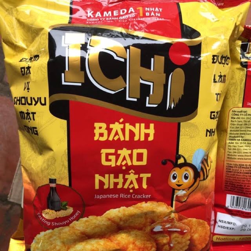 Bánh gạo Nhật Ichi 180g - chính hãng, date mới