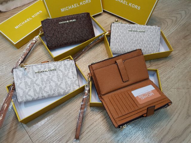 Ví mk 2 ngăn kéo khóa cầm tay xịn sò size18 fullbox