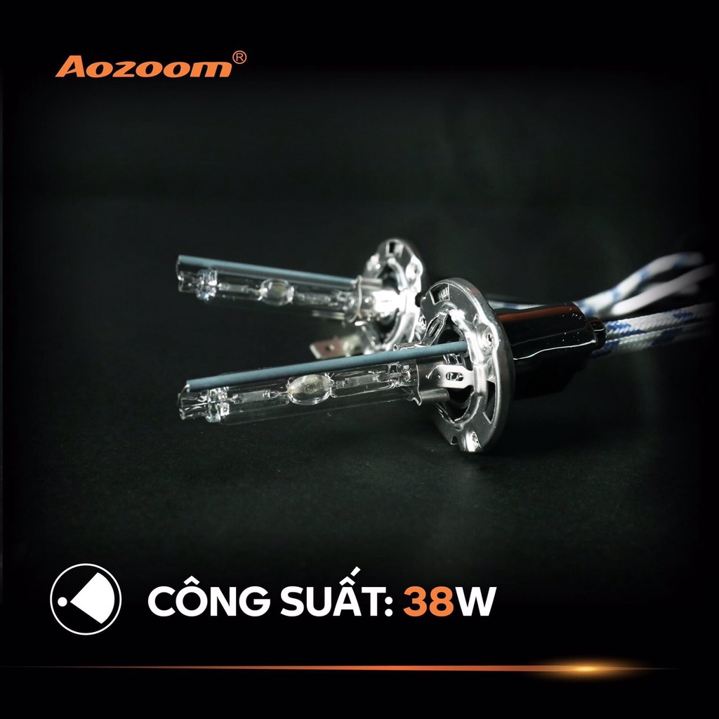 Bộ 2 Bóng Xenon tăng sáng FBL hiệu Aozoom chân H1,9006 cho đèn pha, cos, đèn gầm ô tô, xe hơi