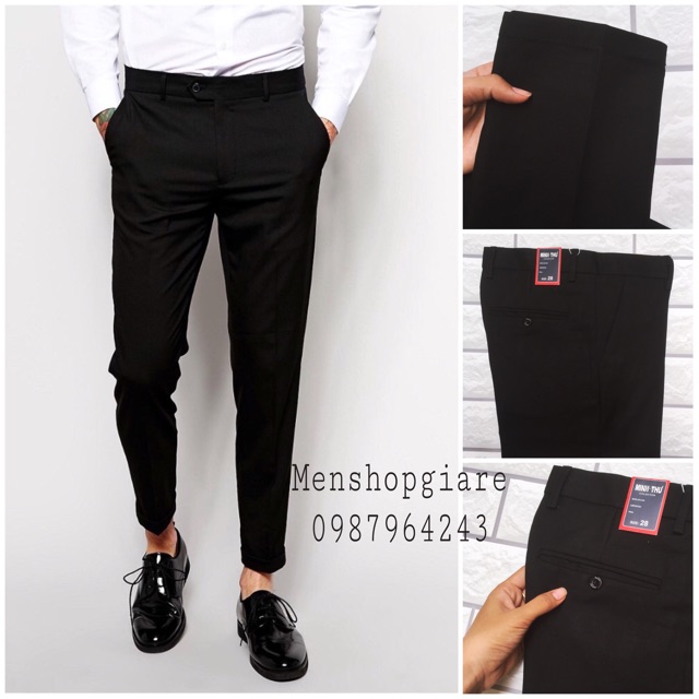 QUẦN TÂY ÂU ÂU HÀN QUỐC MÀU ĐEN | BigBuy360 - bigbuy360.vn