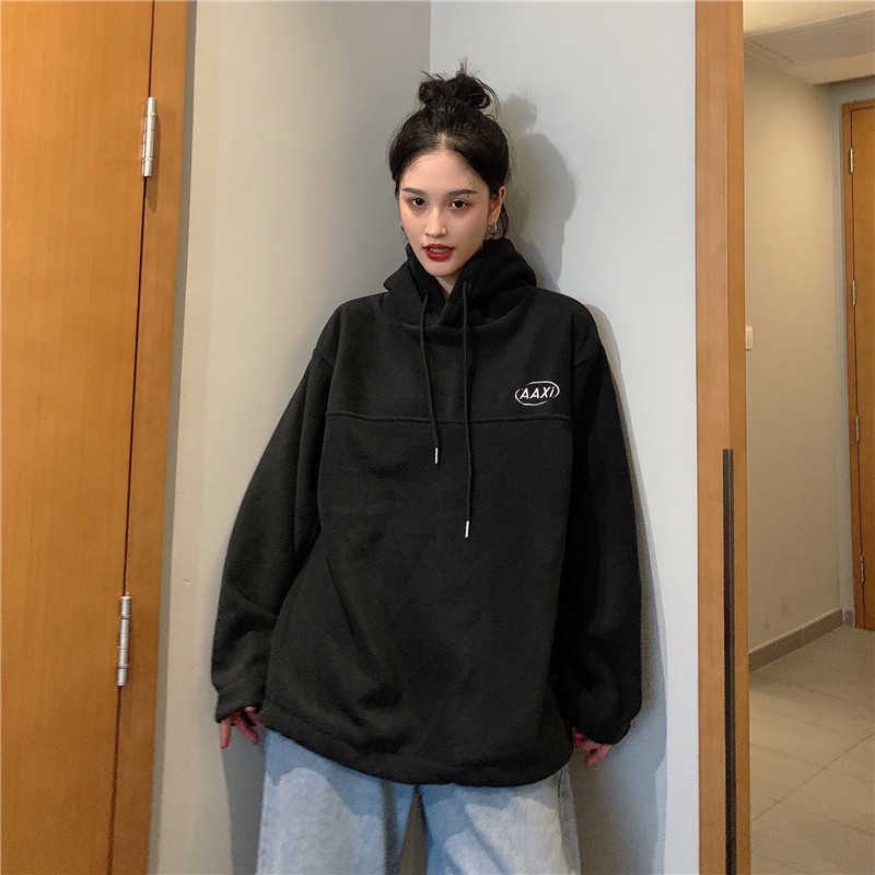 Áo hoodie nỉ có mũ nam nữ mặc được phong cách unisex đường phố Hàn Quốc hottrend 2021 | BigBuy360 - bigbuy360.vn