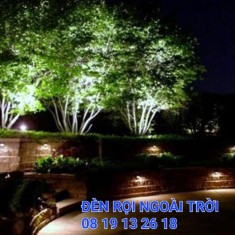 Đèn Led rọi ngoài trời, cắm cỏ đất, chiếu cây Asia 5W và 10W, chống nước IP66, bảo hành chính hãng.