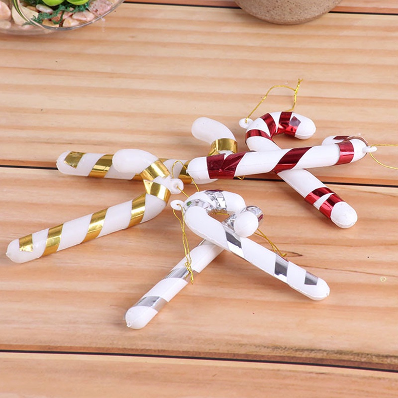 Bộ 6 cây kẹo treo trang trí cây thông Giáng sinh năm mới DIY