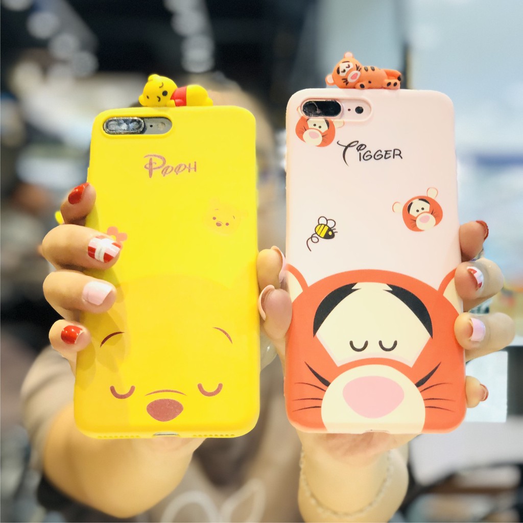 [ IPHONE ] Ốp Lưng Silicon Pooh & Tiger - B083 | BigBuy360 - bigbuy360.vn