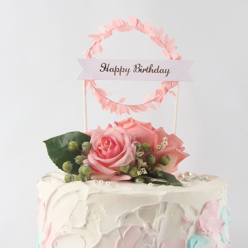 Que Cắm Trang Trí Bánh Kem Chữ Happy Birthday / Đám Cưới / Sinh Nhật Độc Đáo
