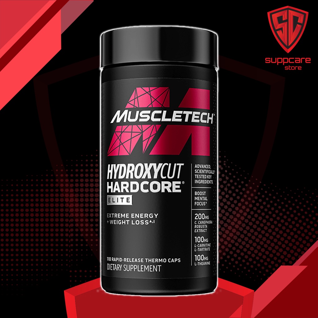 Viên Uống Hỗ Trợ Đốt Mỡ Giảm Cân | MUSCLETECH HYDROXYCUT HARDCORE ELITE [100 - 110 Viên] - Chính Hãng - Suppcare