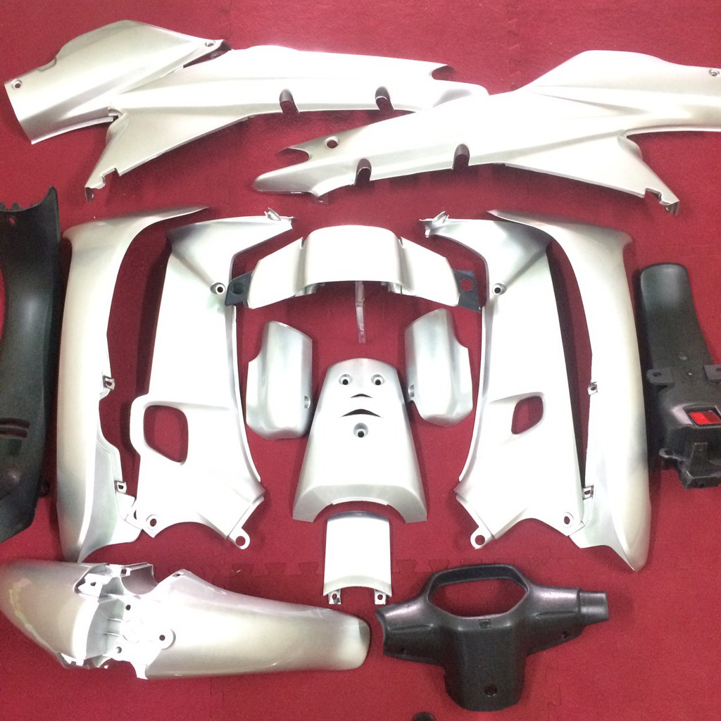 Dàn áo xe Wave THÁI MÀU BẠC  ,Wave 110,Wave Alpha ,wave 1 bóng  ,nhựa ABS nguyên sinh CAO CẤP