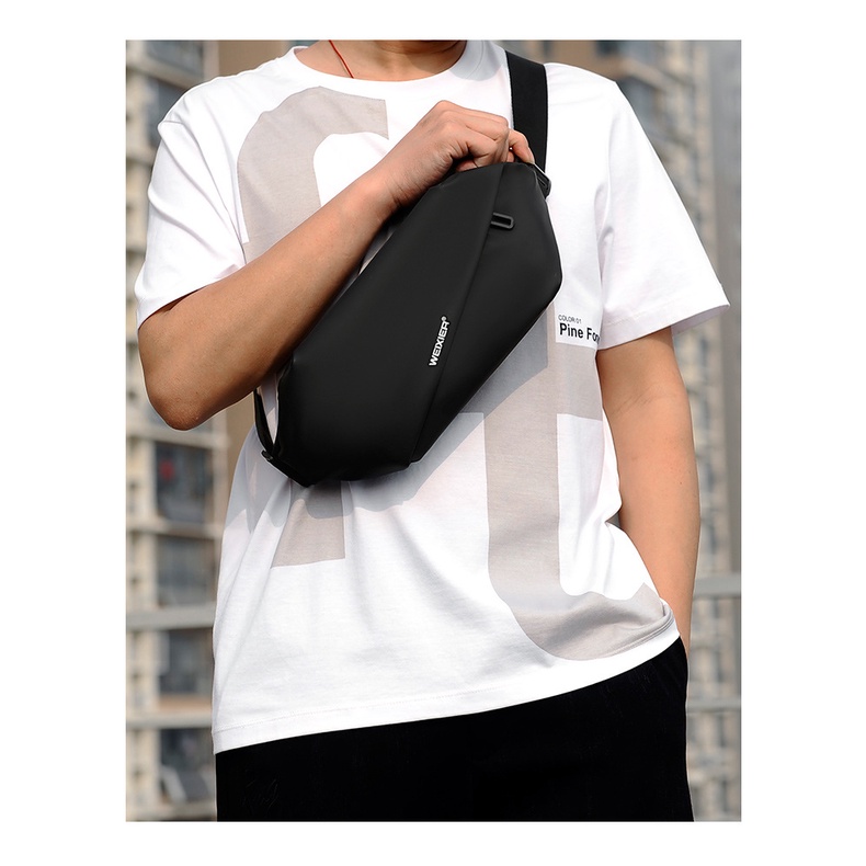 Túi Đeo Chéo, Đeo Hông Chống Nước Da PU Dành Cho Nam Nữ Unisex