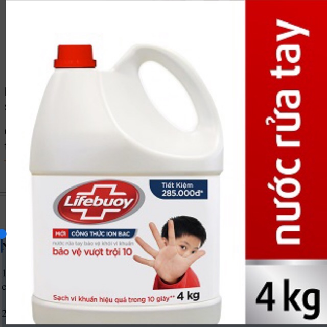 Nước rửa tay Lifebuoy 4kg