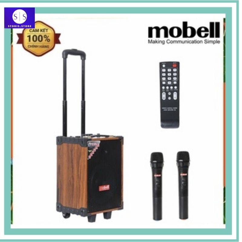 Loa vali kéo di động thùng gỗ Mobell MK-2120D 30W – Kèm micro, remote