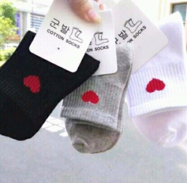 1 đôi Tất Tim Cute (Được Chọn Màu)