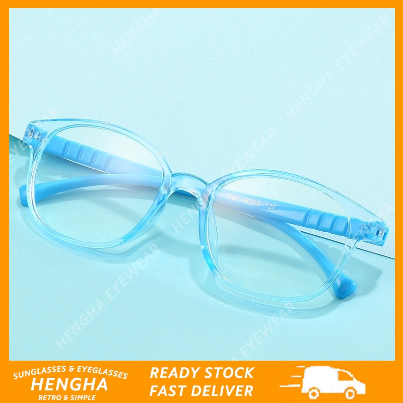 Kính Mắt Tròng Kính Trong Suốt Chống Ánh Sáng Xanh Dương Chống Bức Xạ Thay Tròng Được Cho Trẻ Em 5-13 Tuổi
