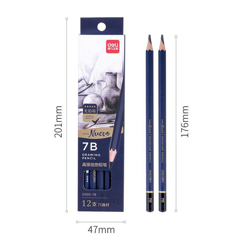 Bút chì mỹ thuật cao cấp 7B 8B 9B 10B 12B