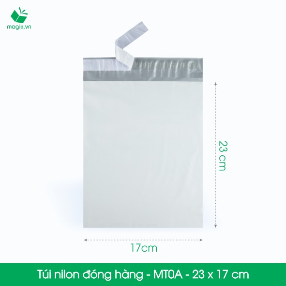 MT0A - 23x17 cm - 300 túi nilon 2 lớp đóng hàng thay thùng hộp carton