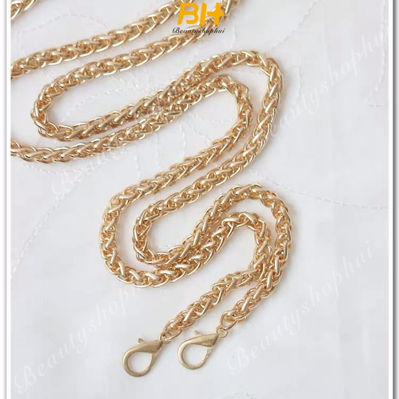 Dây Xích Bằng Kim Loại Dài 5mm Màu Vàng Kim Làm Túi Xách Thủ Công DIY