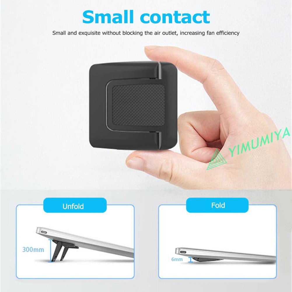1 cặp chân đứng xếp bằng nhựa mini làm mát cho laptop notebook
