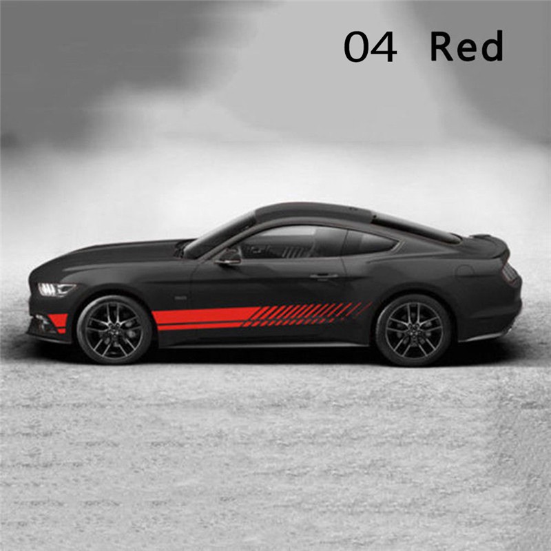 Decal trang trí thân xe &amp; cửa xe oto hình người đua xe tải