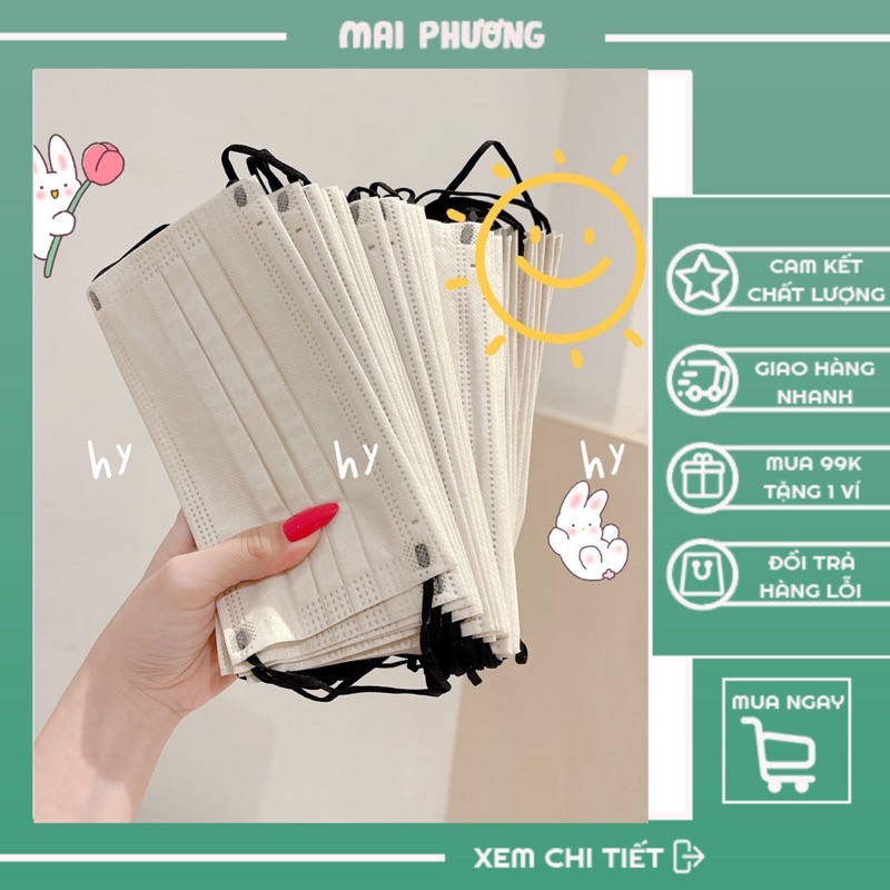 KHẨU TRANG 𝐘 𝐓ế THÁI LAN - TRẮNG BE