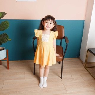 Váy bèo ren xếp ly đũi sần