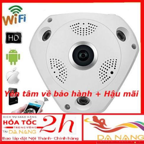 --sale000 **TRỢ GIÁ 2021** Camera VR Cam 3D Panoramic IP Wifi Full HD 360 Độ 3.0 MP tầm nhìn bao quát