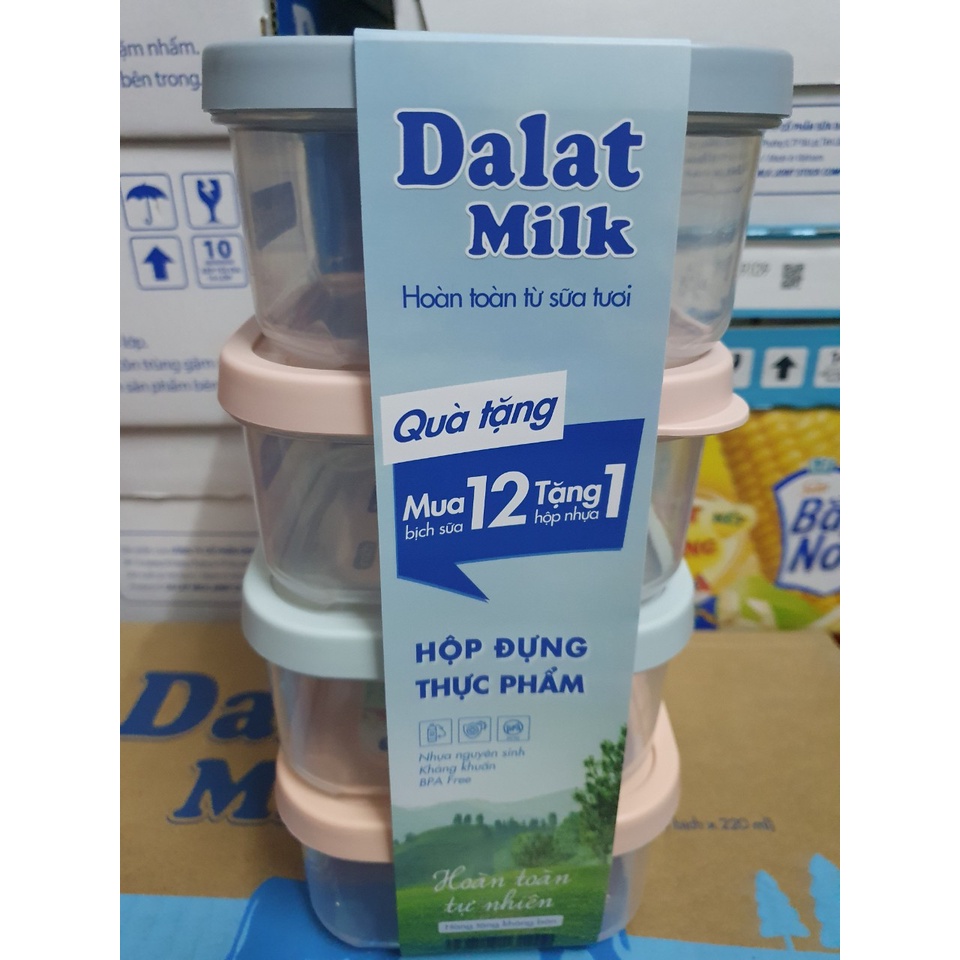 THÙNG 48 TÚI 220ML SỮA TƯƠI ĐÀ LẠT  MILK