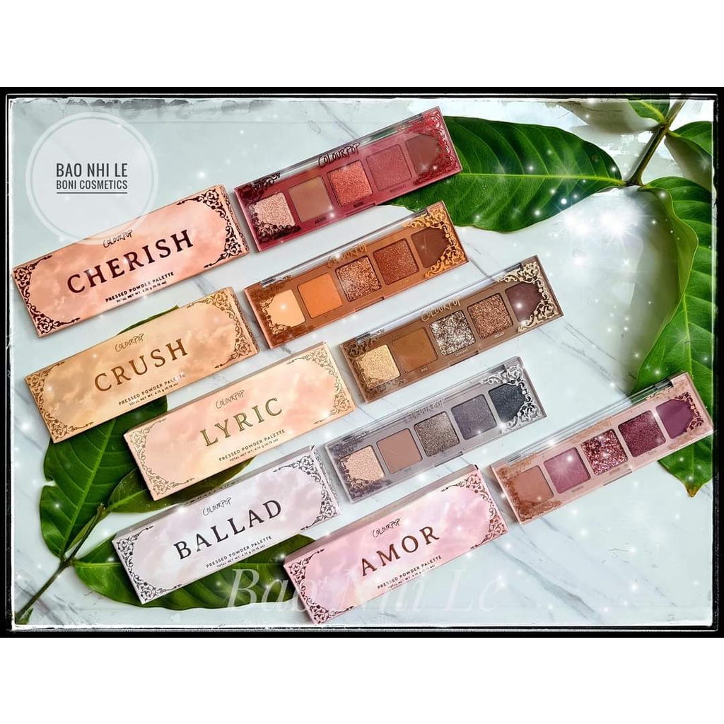 Bảng phấn mắt 5 ô Colourpop Cherish/Crush/Lyric/Ballad/Amor