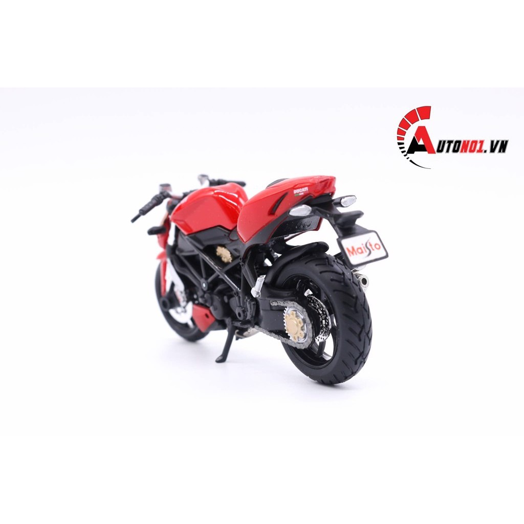 MÔ HÌNH XE MÔ TÔ DUCATI STREETFIGHTER S RED 1:18 MAISTO 5812