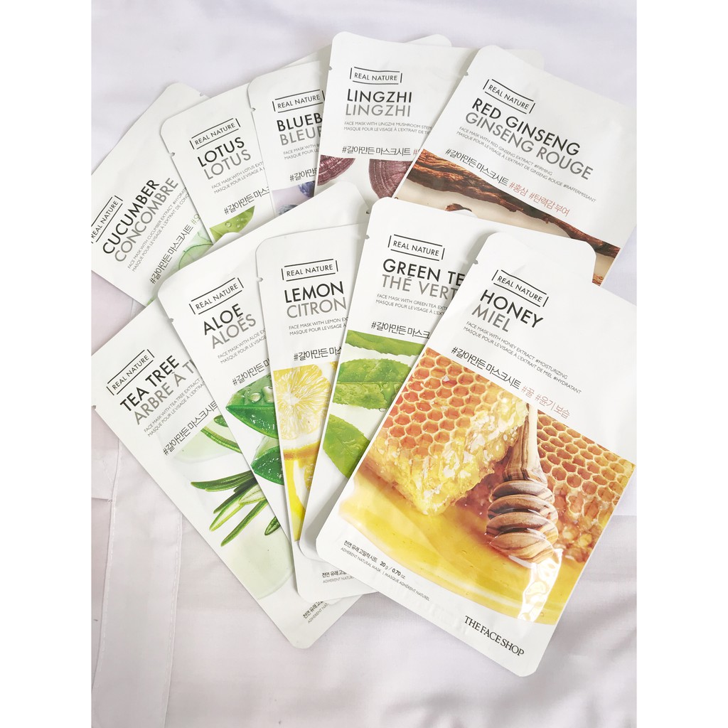 MẶT NẠ CHỐNG LÃO HOÁ DA THE FACE SHOP GREEN TEA REAL NATURE