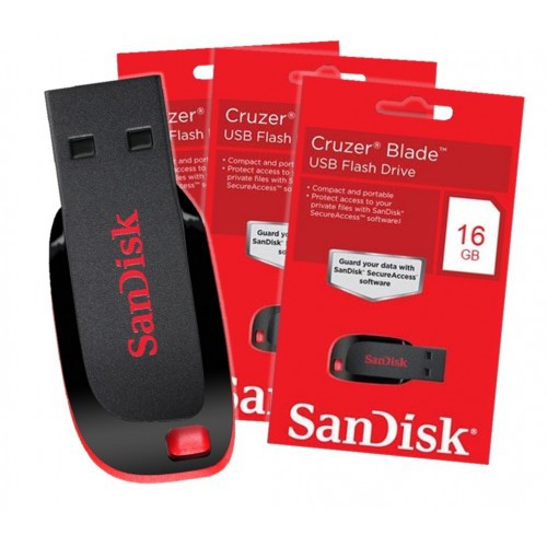 SANDISK Thẻ Nhớ Fd / Flashdisk Cruzer 16 Gb