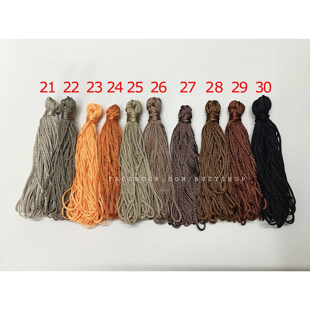 Dây cotton thắt vòng 1mm nguyên liệu thủ công]
