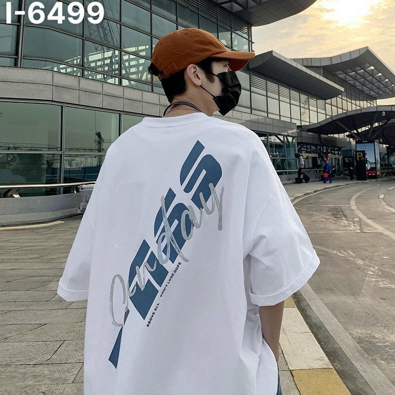 tay lỡ cổ tròn Unisex áo phông rộng TCC50 vải cotton 65% mềm mượt mát mẻ