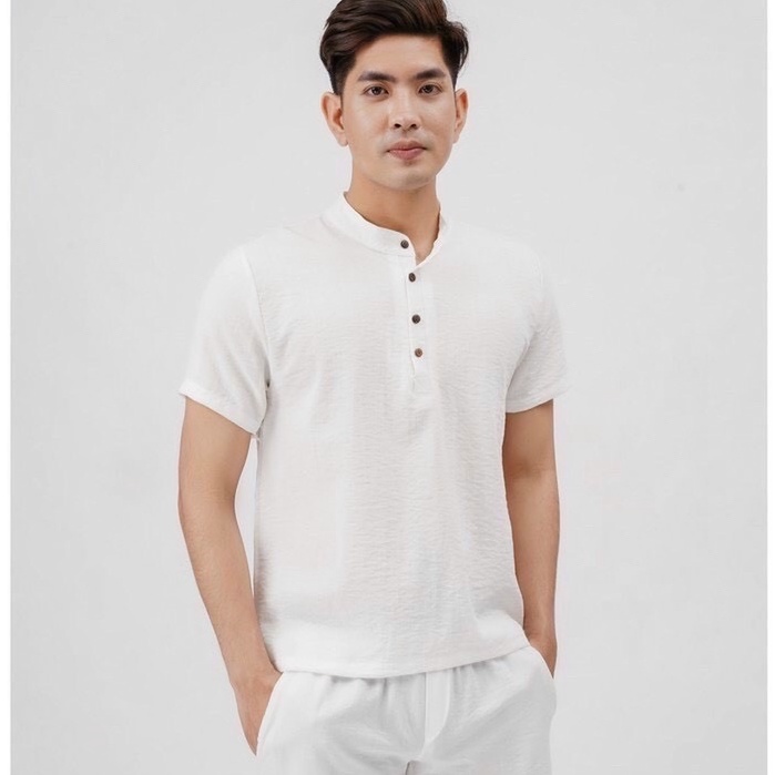 Set quần áo nam chất liệu đũi mặc hè loại đẹp (B002) | BigBuy360 - bigbuy360.vn