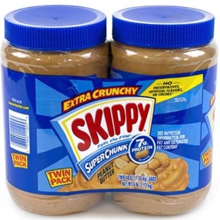 🥜🍞một cặp bơ đậu phộng có hạt skippy peanut butter mỹ 1,36kg x 2 hũ🍞🥜