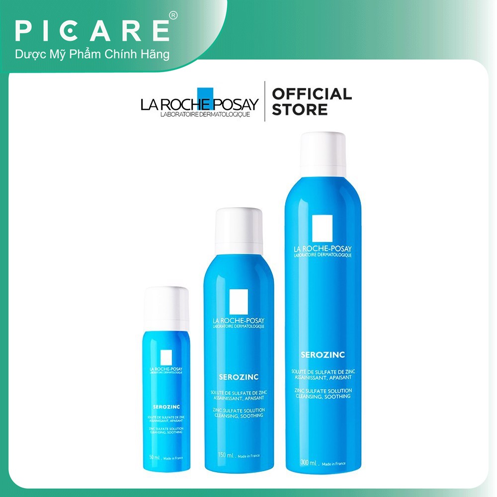 La Roche Posay Xịt Khoáng Làm Sạch Và Dịu Da Cho Da Nhờn Mụn Serozinc (50ml, 150ml, 300ml)