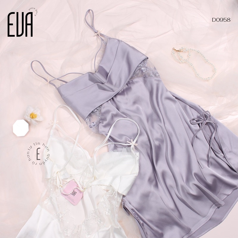 Váy lụa ngủ D0958 freesize 2 màu