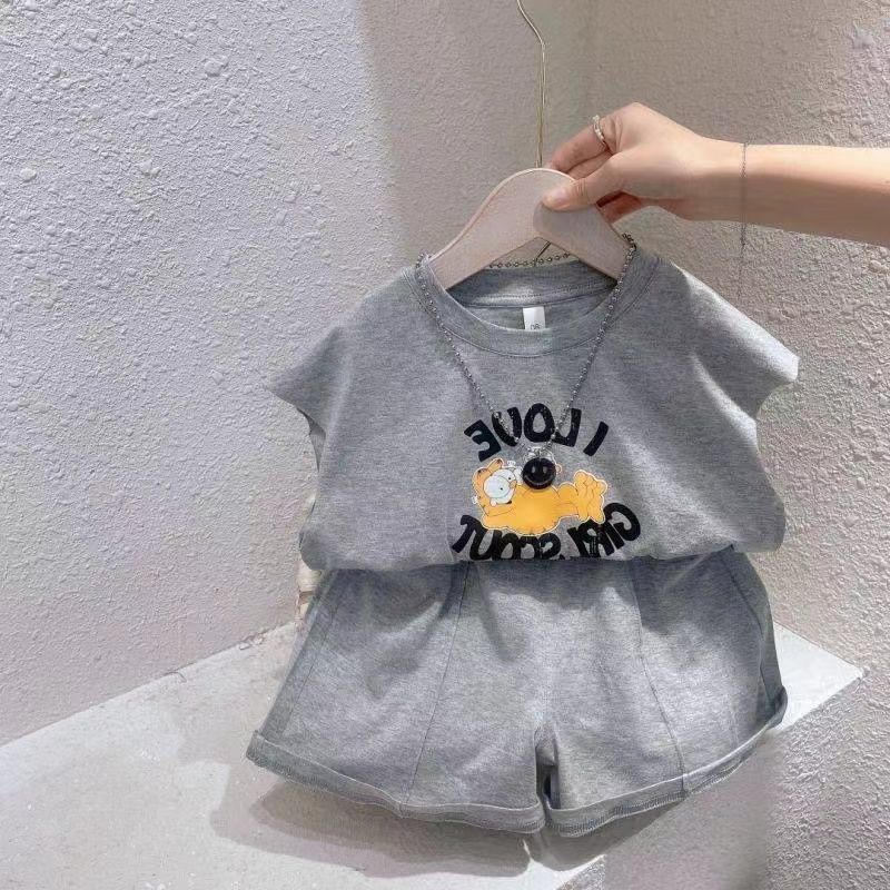 Bộ Áo Thun Sát Nách + Quần Đùi Phong Cách Thời Trang Hàn Quốc Nhật Bản Mới 2022 Cho Bé