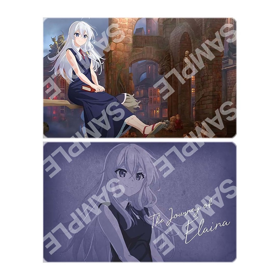 Ảnh card bo góc in hình HÀNH TRÌNH CỦA ELAINA Majo No Tabitabi thẻ bo viền 5*8cm