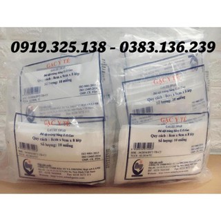 10 gói Gạc 8x9x8 lớp(10cái /gói)  - An Lành