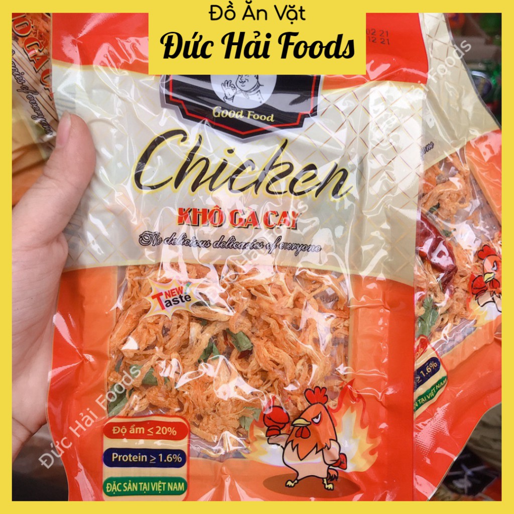 Gói 50g Khô Gà Lá Chanh, Thịt Gà Khô Xé Sợi Dai Ngon