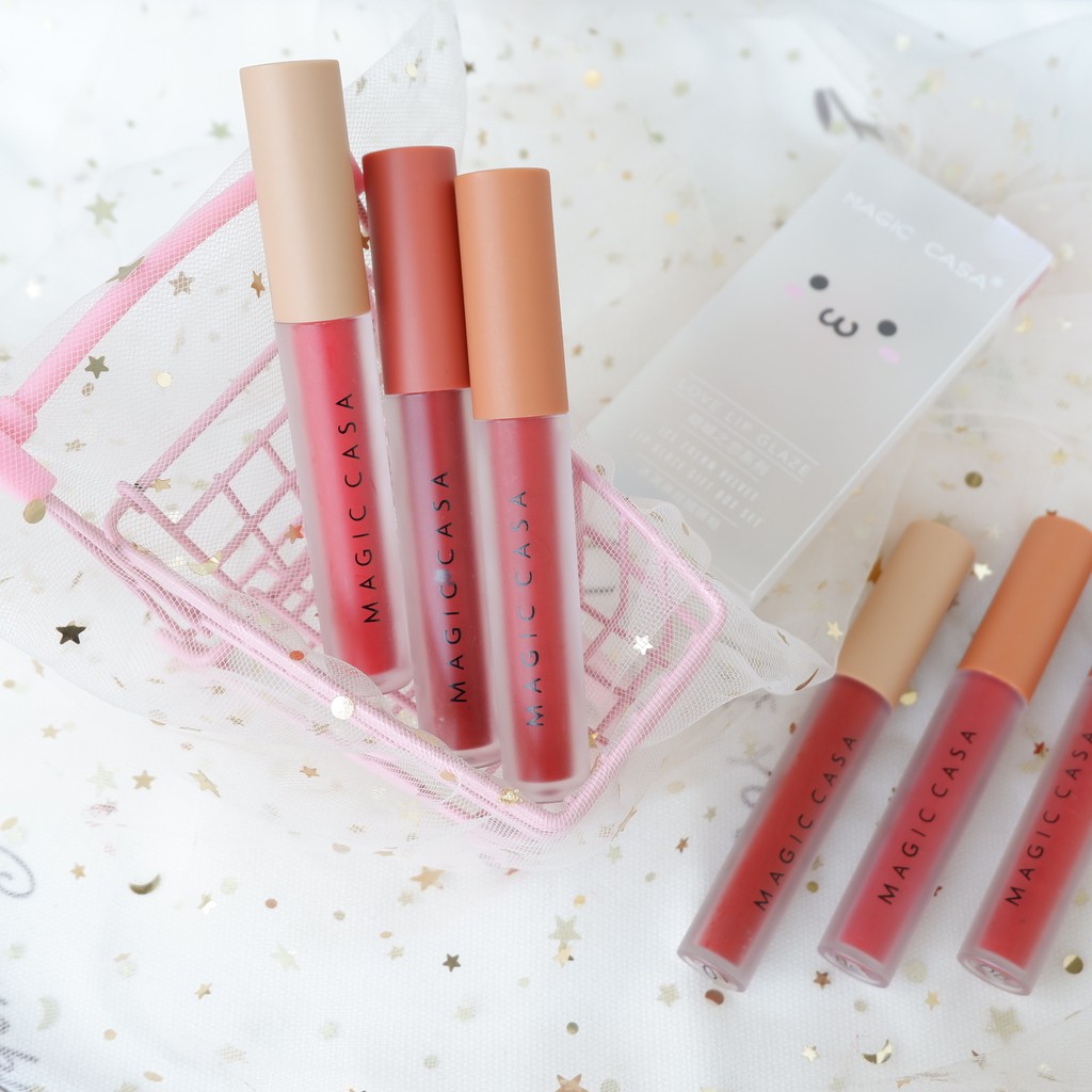Set Son Kem Lì Magic Casa Love Lip Glaze Nội Địa Trung có 2 tone NPP Shoptido | BigBuy360 - bigbuy360.vn