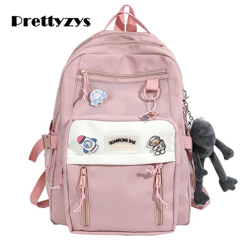 Ba lô Prettyzys sức chứa lớn đựng 15.6 inch phong cách Hàn Quốc 2021 cho nữ tuổi teen