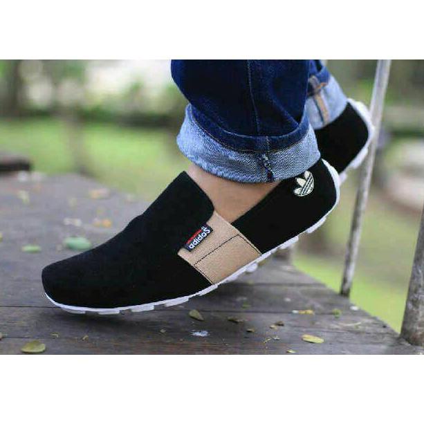 Giày Lười Nam Adidas Da Lộn Thời Trang